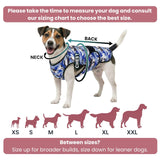 LUCOLOVE Dog Cooling Vest - 2-Layer Cooling with Soft Microfiber Fabric - Lightweight, Adjustable and Comfortable - UV Protection for Small to Large Dogs - Relief in Hot Weather (Blue, Large)