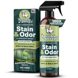 Sprinkle & Sweep: Pet Stain & Odor Enzyme Spray - 24oz - No Scrubbing Concentrated Formula, Dog & Cat Urine & Mess Destroyer, Carpet Spot Cleaning