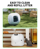 PETKIT PuraMax 2 Automatic Self-Cleaning Cat Litter Box, App Control Litter Box with Safety Sensors, Odor Free & Anti-Leakage Basic Bundle Includes Trash Bags,2.4G WiFi & Low Entrance