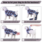 PetWarm Dog Surgical Recovery Suit, Recovery Suit for Female Male Dogs, Prevent Licking Dog Onesies, Pajamas for Dogs Spay Neuter, Hooded Pet Inner Clothes, Cosmic Pattern, Grey, S