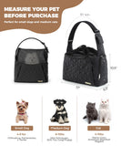 JourCraf Dog Carrier Sling for Small Dogs, Front Cat Sling & Cats Up to 15 lbs, Dog Purse with Adjustable Strap Front Zipper Pocket, Double Safety Feature, Hands Free for Travel