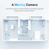 Enabot EBO ROLA PetPal 2.5K Camera Robot: Movable WiFi QHD Cam, Indoor Smart Home Security, Night Vision, 2-Way Audio, Remote App Control, Photo, Video for Cat/Dog/Family (w/Storage Module)