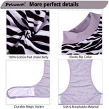 PetWarm Dog Recovery Suit, Dog Surgical Recovery Suit Female and Male, Onesie for Dogs, Spay Neuter Bodysuit for Abdominal Affected Areas Sensitive Skin Areas, Leopard Pattern, Gray, XS