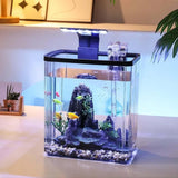 GarveeLife Small Fish Tank, Betta Fish Tank kit with LED Light, Oxygen Generator, Fish Tank Starter Kits for Beta,Goldfish (2.6 Gallon)