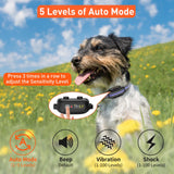 PetJoy 3 Dog Shock Collar with Remote, Dog Bark Collar for Large Dog, Automatic Bark Collar 3 Packs, Bark & Shock Collar 2 in 1 - Auto Mode with 5 Sensitivity Levels