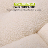 BUMUBI Cat Beds for Indoor Cats,Washable Round Pet Bed for Puppy and Kitty,Super Soft Durable Fabric Pet Beds, Washable Luxury Cat & Dog Bed 20.8inch