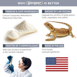 Gargeer 'Magnesium & Calcium' Supplement for All Reptiles | Dual Mineral Support for Strong Bones, Muscle & Nerves Function | Chelated Magnesium for Better Absorption | 3oz | Made in USA