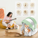 Foldable Smart Pet Dryer Box with 8 Fan 4 Speed, Automatic Cat Dryer Box Time-Setting Temperature Control, Small Dog Drying Box, Cat Hair Blow 360° Ultra Quiet (GREEN)