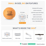 Pawfit Lite for Cats 4g GPS Tracker | Ultra-Small (<18g) Design | Real-Time Tracking | Activity Monitoring | Location History | Unlimited Range | Safety Collar Included | Simply White