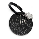 MiauCraft Lifetime 1Year Promise Personalized Engraved Cat & Dog Tag | Cat tag: Durable Stainless Steel. Custom Stylish Doble Sided Engraving | Pet Tag | Many Fonts & Design (Black Round)