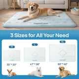 Vagascape Dog Cooling Mat - Dual-Surface Pet Cooling Pad, Durable Dog Cooling Bed, Washable Cooling Pet Pad for Dog Cooling mat Indoor and Outdoor(Blue L)