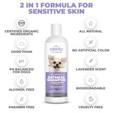 Mighty Petz Dog Ear Cleaner Solution 2-in-1 Oatmeal Dog Shampoo and Conditioner Bundle