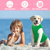 Silkfly 39 Pieces Summer Breathable Dog Shirts Pet Blank Clothes Plain Puppy Shirt Blank Costume for Pet(Large)