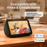 TT Nature Glass Smart Hummingbird Feeder with Camera Solar Powered 2K- AI Identify & Water Detection, Instant Notification, Leakproof & Ant Moat, Compatible with Alexa & Google Assistant