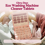 Glory Days Washing Machine Cleaner Tablets – Pet Hair Remover, Odor Eliminator & Descaler – Septic Safe, Plant-Based Formula for HE, Front Load & Top Load Washers – 12 Tablets, 6 Month Supply