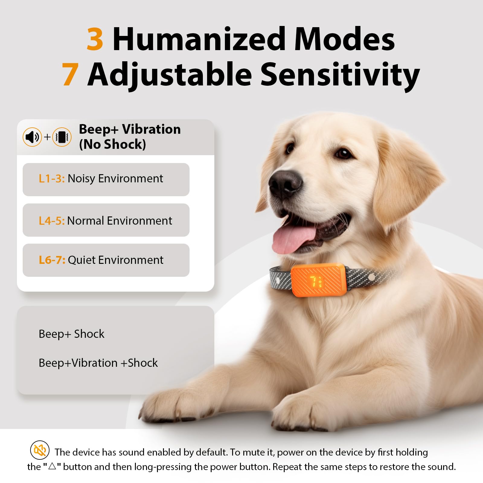 KJKZO Dog Bark Collar for Large Medium Small Dogs, Rechargeable No-Bar – Dog  Pawshop