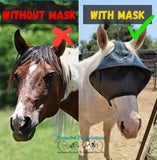 EquiVizor Solar Vizor Horse Fly Mask (Size COB), Superior UV Eye Protection to 100% for Horses with Uveitis, Photosensitivity, Ulcer, Head Shaking