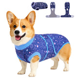 PetWarm Dog Suit for Surgery Recovery, Dog Recovery Suit for Female Spay, Protective Bodysuit with Abdominal Coverage, Anti-Lick Comfortable Onesie for Small to Large Dogs, Galaxy Pattern, Purple, M