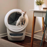 Whisker Litter-Robot 4 with Step & Fence, Black - Automatic