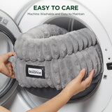 BALANCE Cat Bed Kitten Bed, Washable Round Cat Beds for Indoor Cats, Super Soft Plush Faux Fur Pet Bed for Puppy and Kitten with Anti-Slip Bottom