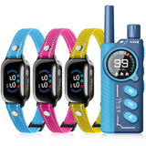 PetJoy Shock Collar for 3 Dogs & Dog Training Collars with Lockable Shock - Shock Lock Mode Switches to Tone & Vibe Only, Remote Features Slide Safety Lock, 4000ft Range (9 Tones)