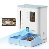 iPettie Camera Automatic Cat Feeder and Water Dispenser, 5G/2.4GHz WiFi