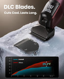 oneisall Dog Clippers for Grooming Thick Hair, Professional 9000RPM 5 Speed with 5 in 1 DLC Blade, 280min Cordless, Low Noise Dog Grooming Kit with 8 Metal Combs Carring Case for Dogs Cats Pet