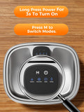 Pokpet Dog Cat Water Fountain Wireless Stainless Steel Water Fountain for Small Large Dogs, Fresh Flow 10L Dispenser, Doggy Spout Water Bowl,Wider Drinking Area, LED Window, Ultra-Quiet - 1 Filter