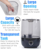 Top fill Reptile Fogger Terrariums Humidifier Fog Machine Mister with 4L Visible Large Tank & Extension Hoses, Suitable for Terrariums & Enclosures, Ideal for Reptiles/Amphibians/Herps/Vivarium/Moss