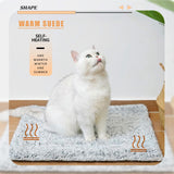 WKWLK Two Uses'Cat Mat,Self Warming&Cooling Cat Mat.18 * 24in-Cooling Cat Pad.Hot/Cold Mat for Pets.Cats self Heating pad.Dogs and Cats with Ice Gel Bag,Temperature Lock Design,Machine Washable