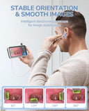 ScopeAround Otoscope with 4.5" IPS Screen, 3.9mm Ear Camera with Gyroscope, No App Needed Ear Wax Removal Tool with Light, 32GB Card, Easy to Use Digital Ear Scope for Safe Home Ear Checker