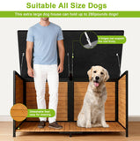 BuddyManor 59" Dog House, Extra Large Dog House with Weatherproof Roof for Outdoor Use, Easy to Install and Clean, Anti-Chewing Metal Frame Design for Small Medium Large Dogs