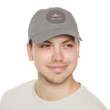 Hat with Leather Patch — "for the love of pets"