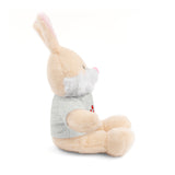 Plush Bear with Paw-Print Tee — Cute Gift for Kids & Pet Lovers