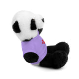 Plush Bear with Paw-Print Tee — Cute Gift for Kids & Pet Lovers