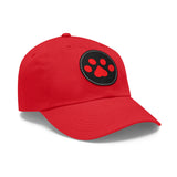 Hat with Paw Print Leather Patch - Pet Lovers