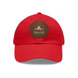 Hat with Leather Patch — "for the love of pets"
