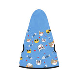 Cat Hoodie with Fish Print