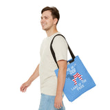 Patriotic Dog Tote Bag - Home of the Dog, Land of the Free