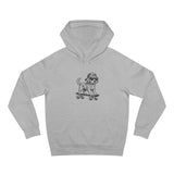 Dog on Skateboard Hoodie — Cute Skateboarding Puppy Pullover
