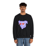 Purple Dog Love Crewneck Sweatshirt
