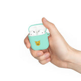 Cat Face AirPods Case — Cute Yellow Cat Keyring Cover for AirPods & AirPods Pro