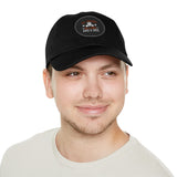 Hat with Leather Patch — "for the love of pets"