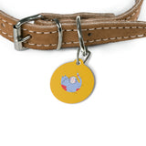 Pet Tag Cat Playing with Yarn Design