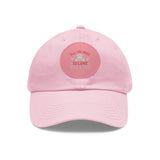 Hat with Leather Patch — "for the love of pets"