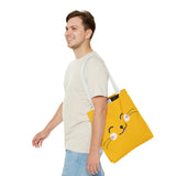 Cute Cat Face Tote Bag - Yellow Pet Lover's Shopping Bag