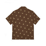 Men's Hawaiian Camp Shirt — Leaf Print AOP Tropical Button-Up