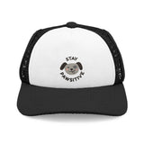 Dog Foam Trucker Hat — "stay pawsitive" Embroidered Foam Trucker Hat