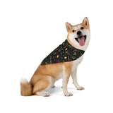 Christmas Pet Bandana – Festive Holiday Candy Cane & Ornament Dog Bandana