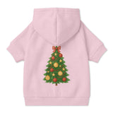 Pet Hoodie with Christmas Tree Design